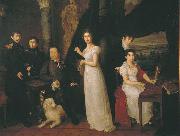 Vasily Tropinin Family portrait of counts Morkovs, Sweden oil painting artist
